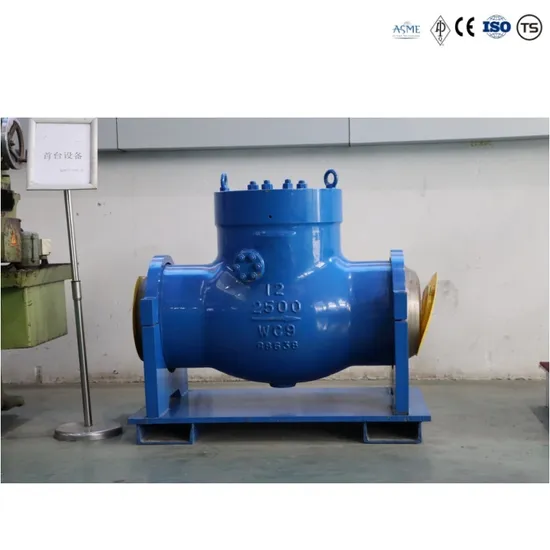 ASTM Hydraulic High Pressure Seal OEM/ODM Full Welded Power Plant Forged Steel Swing Check Valve